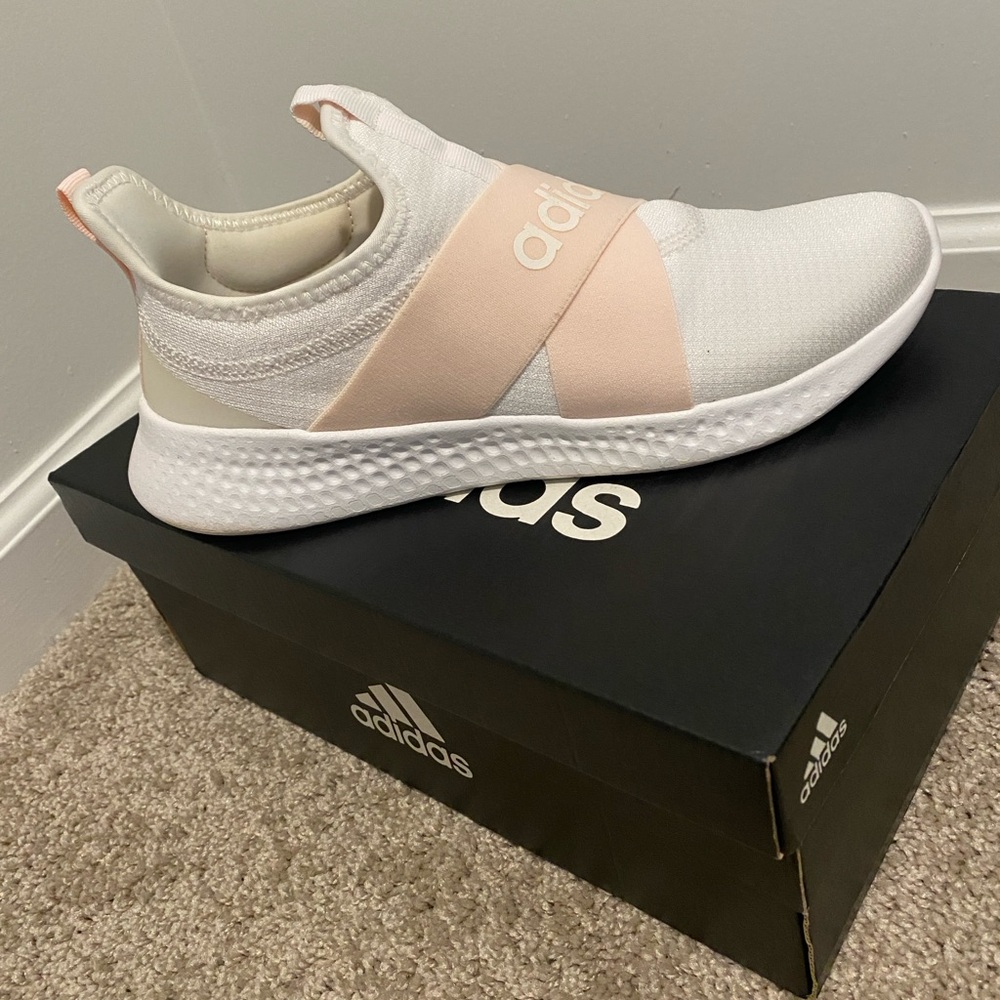 Walking, workout or just wear around as you please Adidas slip on sneakers.